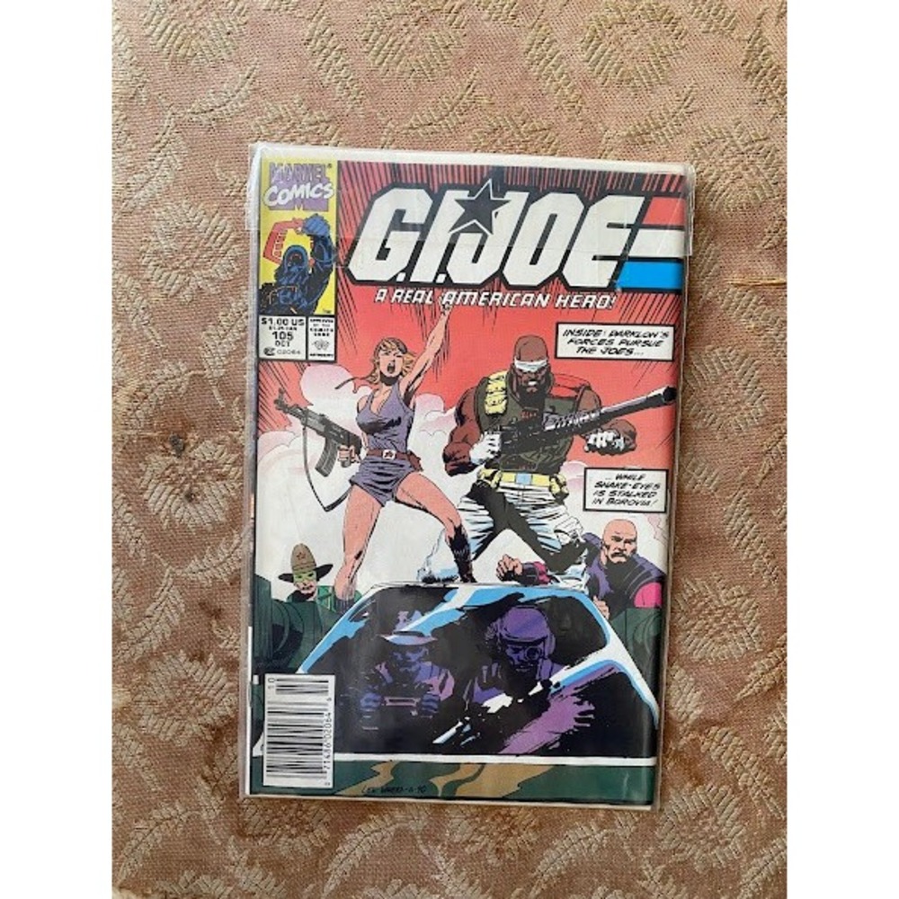 Marvel Comics GI Joe A Real American Hero #105 Oct 1990‎ Snake-Eyes Copper Age